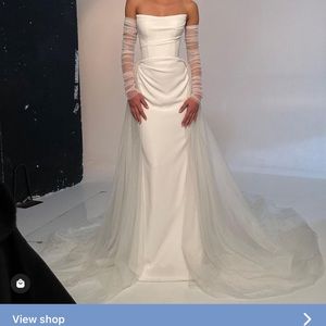 Ziva sleeves wedding dress